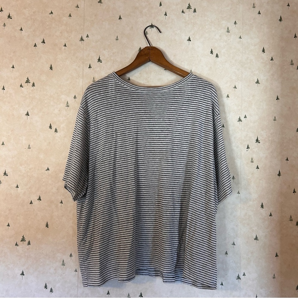 Striped Black and White Women's Top